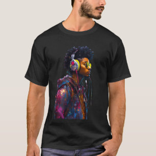 Neon Vibes: De artistieke beat van de straat T-shirt