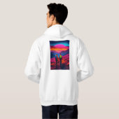 Neon Vibes Mountain Hike Hoodies voor Koppels - St (Achterkant volledig)