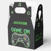 Neon Video Game Arcade Birthday Party Favor Box Bedankdoosjes (Geopend)
