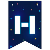 Neon Video Game Arcade Happy Birthday Vlaggetjes (Tweede vlag)