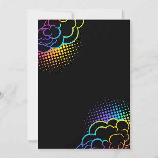 Neon Videospel Controller Verjaardag Kaart (Achterkant)