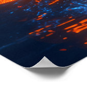 Neon Viking Berserker - Cyber Norse Strijder Poster (Hoek)