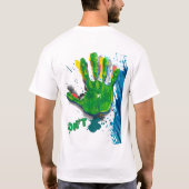 Neon Vingerafdruk & Handafdruk Splash 2026 T-shirt (Achterkant)