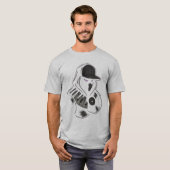 Neon Vinyl Piano Hoodie Ninja T-shirt (Voorkant volledig)