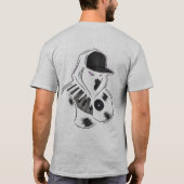 Neon Vinyl Piano Hoodie Ninja T-shirt (Achterkant)