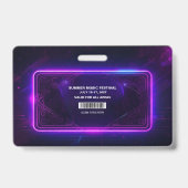 Neon VIP All Access Badge  (Achterkant)