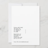 Neon Virtual Shower-uitnodiging Kaart (Achterkant)