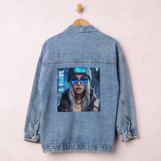 Neon Virtuoso: De raadselachtige allure van een cy Denim Jacket (Hangar)