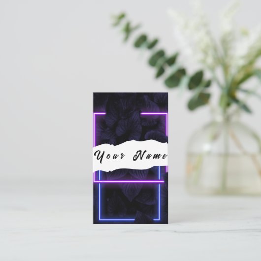 Neon Visitekaartje (Staand voorkant)