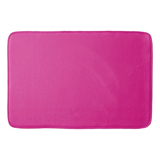 neon vivid pink | massief roze badmat (Voorkant)