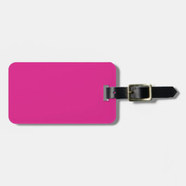 neon vivid pink | massief roze bagagelabel