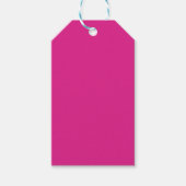 neon vivid pink | massief roze cadeaulabel (Voorkant)