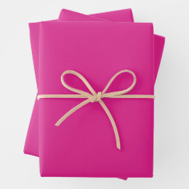 neon vivid pink | massief roze inpakpapier vel