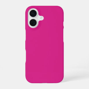 neon vivid pink massief roze iPhone 16 hoesje