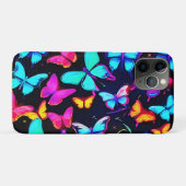Neon Vlinder Patroon Case-Mate iPhone Case (Achterkant (horizontaal))