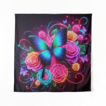 Neon Vlinder & Rozen