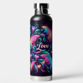 Neon vlinders, harten en liefde waterfles (Links)