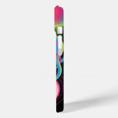 Neon Vloeibare Lijst met Aangepaste Naam Case-Mate iPhone Case (Achterkant / Links)