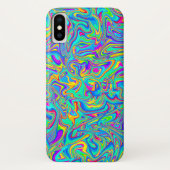 Neon vloeibare natte verfstalen Case-Mate iPhone case (Achterkant)