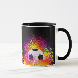 Neon Voetbal Mok