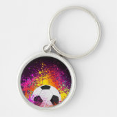 Neon Voetbal Sleutelhanger (Voorkant)