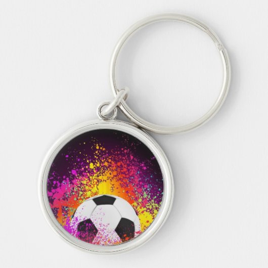 Neon Voetbal Sleutelhanger (Voorkant)
