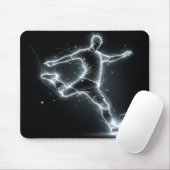 Neon Voetballer Muismat (Met muis)