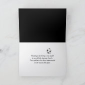 Neon voetbalspeler voor coach dank u kaart (Binnen)