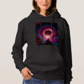 "Neon Void Galaxy" Hoodie — Cosmic Vortex Design | (Voorkant)