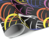 Neon Volleyballen Cadeaupapier (Rol Hoek)