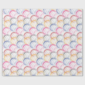 Neon Volleyballen Cadeaupapier (Vlak)