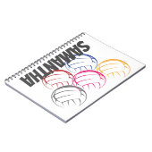 Neon Volleyballen Notitieboek (Linkerzijde)