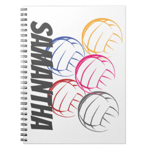 Neon Volleyballen Notitieboek