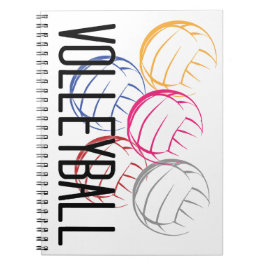 Neon Volleyballen Notitieboek