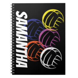 Neon Volleyballen Notitieboek