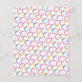 Neon Volleyballen op White Scrapbook Paper