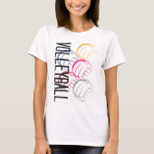 Neon Volleyballen T-shirt (Voorkant)