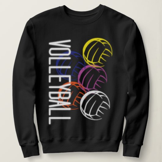 Neon Volleyballen Trui (Design voorkant)