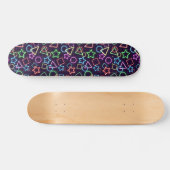 Neon Vormen Persoonlijk Skateboard (Horizontaal)