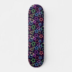 Neon Vormen Persoonlijk Skateboard