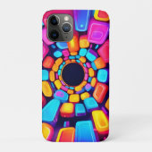 Neon Vormt Abstracte tunnelkunst Case-Mate iPhone Case (Achterkant)