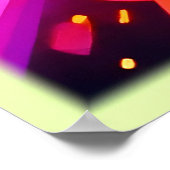 Neon Vormt Abstracte tunnelkunst Poster (Hoek)