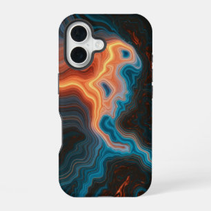 Neon Vortex Abstract iPhone 16 Hoesje