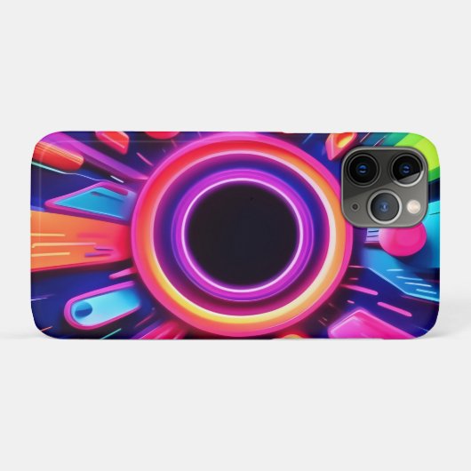 Neon Vortex Abstracte Ruimte Kunst Case-Mate iPhone Case (Achterkant (horizontaal))