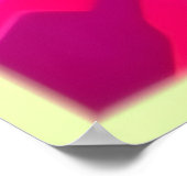 Neon Vortex Abstracte Ruimte Kunst Poster (Hoek)