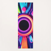 Neon Vortex Abstracte ruimtekunst Yogamat (Voorkant)