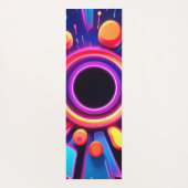 Neon Vortex Abstracte ruimtekunst Yogamat (Achterkant)