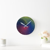 Neon Vortex Acrylwandklok, rond (middelgroot) Ronde Klok (Huis)