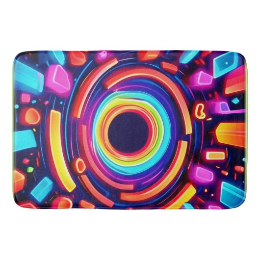 Neon Vortex Odyssey Badmat (Voorkant)