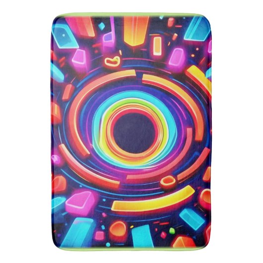Neon Vortex Odyssey Badmat (Voorkant Verticaal)